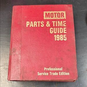 1985 Motor Parts & Time Guide Book